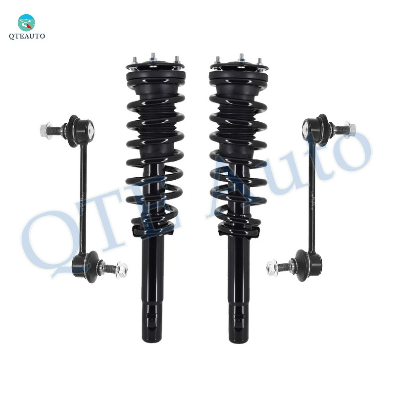 Set of 4 Front Sway Bar Link-Quick Complete Strut-Coil Spring Assembly For 2010-2012 Ford Fusion