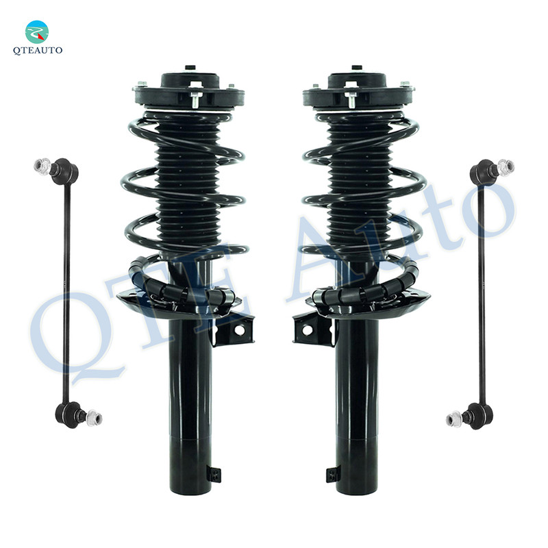 Set of 4 Front Sway Bar Link-Quick Complete Strut-Coil Spring Assembly For 2017 2018 Volkswagen Tiguan Limited