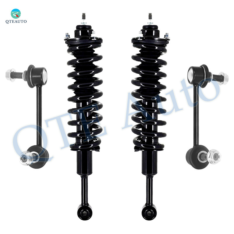 Set of 4 Front Sway Bar Link-Quick Complete Strut-Coil Spring Assembly For 2007-2009 Toyota FJ Cruiser 4WD
