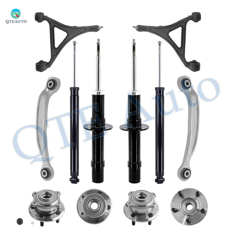 Set of 12 Front Lower Control Arm Ball Joint-Wheel Hub Bearing Assembly-Suspension Strut Assembly-Rear Upper Rearward Control Arm-Wheel Hub Bearing Assembly-Shock Absorber For 2005-2008 Dodge Magnum