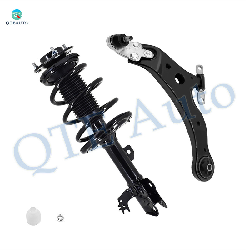 Front Left Lower Control Arm Ball Joint-Quick Complete Strut-Coil Spring Assembly For 2013-2015 Toyota Avalon