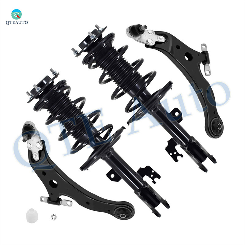 Set of 4 Front Lower Control Arm Ball Joint-Quick Complete Strut-Coil Spring For 2007-2009 Lexus ES350