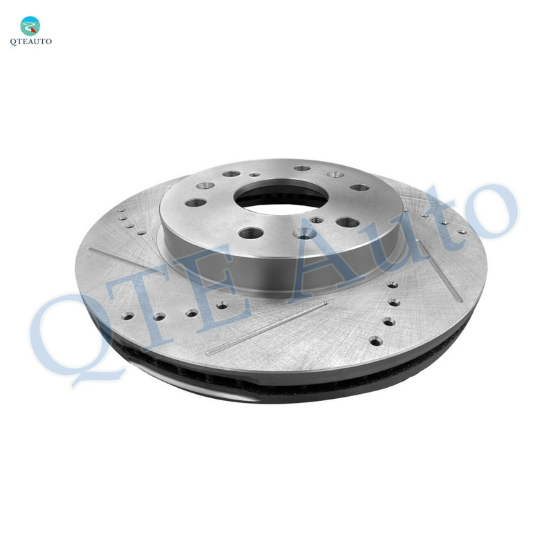 Front Right 330mm Drilled Slotted Brake Disc Rotors For 2013-2019 Cadillac XTS