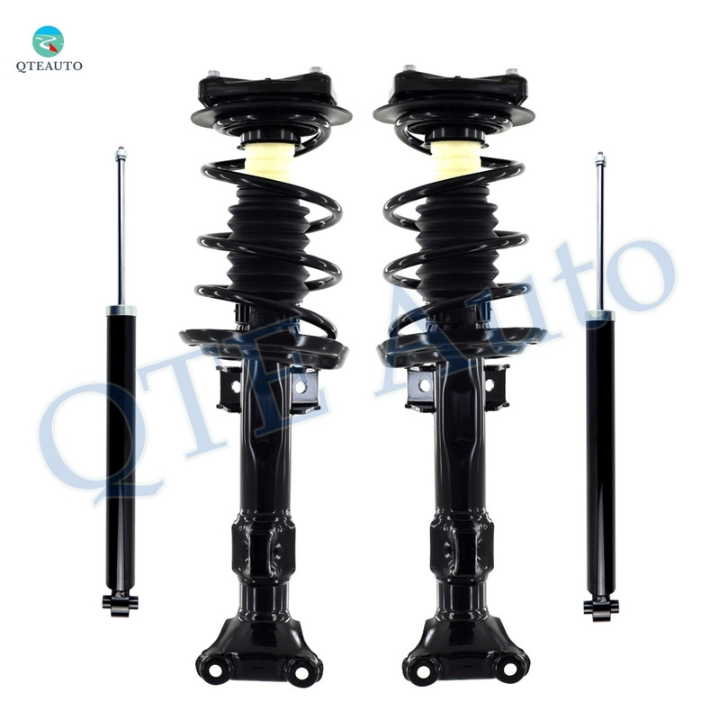 Set 4 Front Quick Complete Strut-Coil Spring-Rear Shock For 2012-2014 Mercedes-Benz C250 RWD