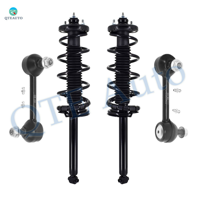 Set of 4 Rear Sway Bar Link-Quick Complete Strut-Coil Spring Assembly For 1999-2003 Acura TL V6