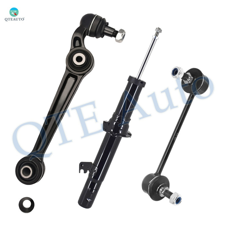 Set of 3 Front Right Lower Forward Control Arm Ball Joint-Sway Bar Link-Suspension Strut Assembly For 2007-2009 Ford Fusion