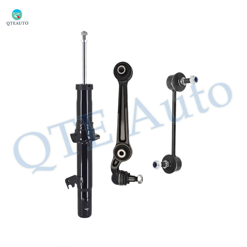 Set of 3 Front Right Lower Forward Control Arm Ball Joint-Sway Bar Link-Suspension Strut Assembly For 2007-2009 Lincoln MKZ