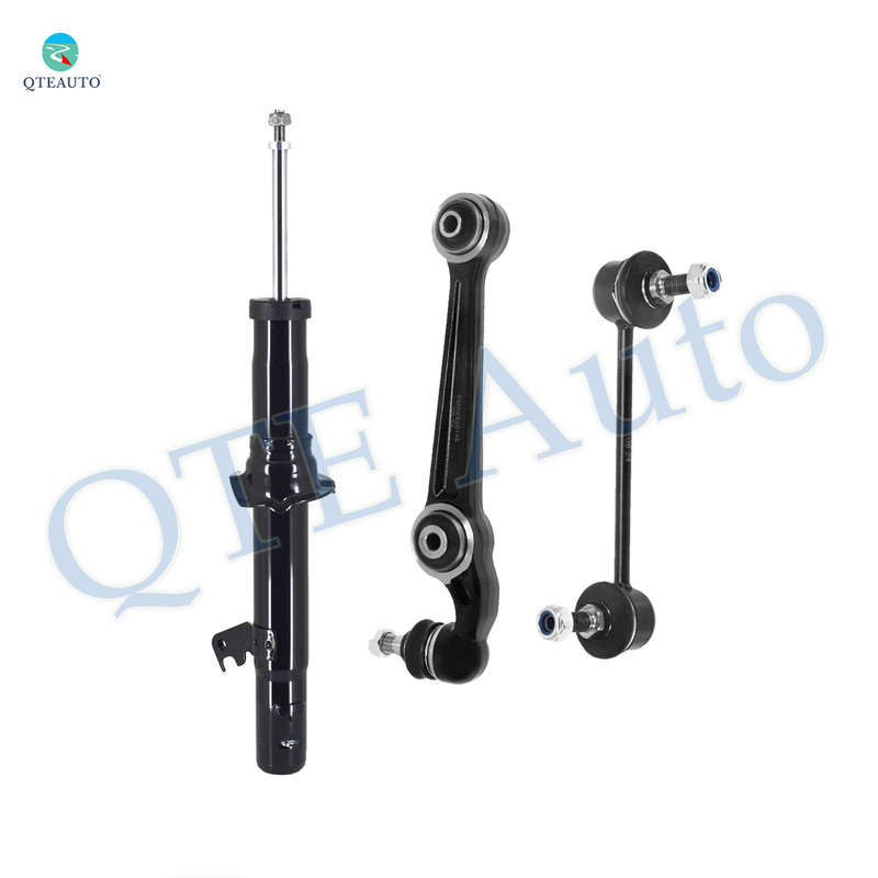 Set of 3 Front Right Lower Forward Control Arm Ball Joint-Sway Bar Link-Suspension Strut Assembly For 2006 Lincoln Zephyr