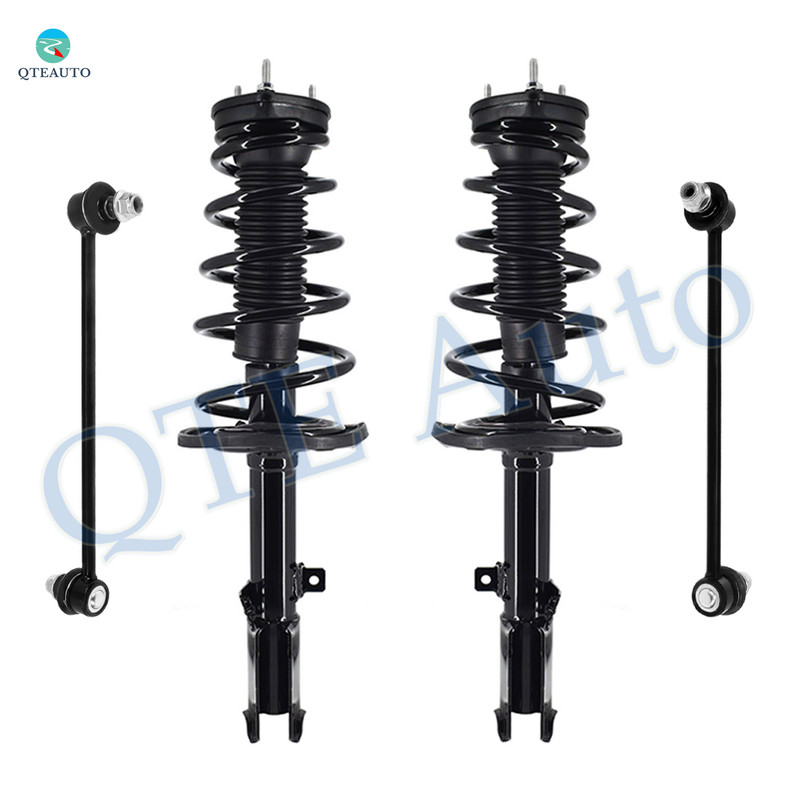Set of 4 Rear Sway Bar Link-Quick Complete Strut-Coil Spring Assembly For 2007 Toyota Avalon