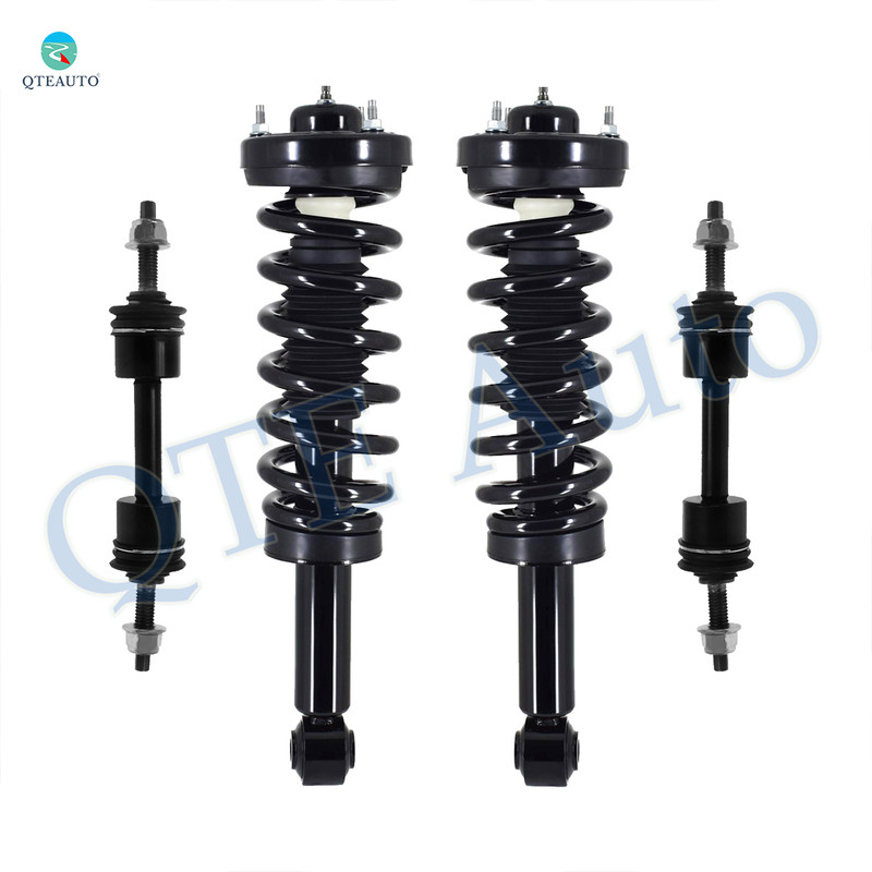 Set of 4 Front Sway Bar Link-Quick Complete Strut-Coil Spring For 2009-2013 Ford F-150