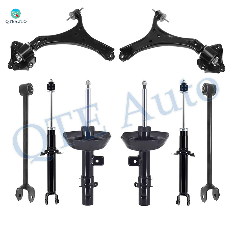 Set of 8 Front Lower Control Arm-Suspension Strut Assembly-Rear Lower Rearward Control Arm-Suspension Strut Assembly For 2013-2017 Honda Accord