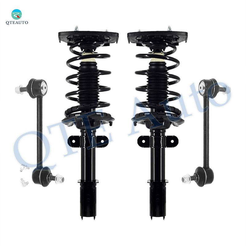 Set of 4 Rear Sway Bar Link-Quick Complete Strut-Coil Spring Assembly For 2005-2009 Buick Lacrosse w/ 16" Wheels