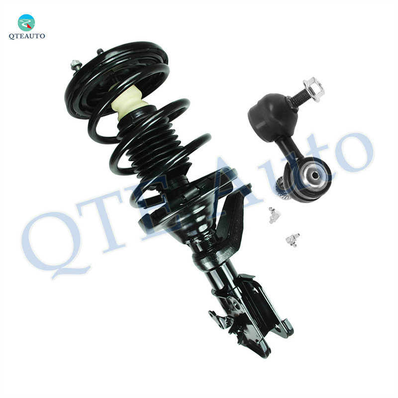 Front Left Sway Bar Link-Quick Complete Strut-Coil Spring Assembly For 2003-2005 Honda Civic