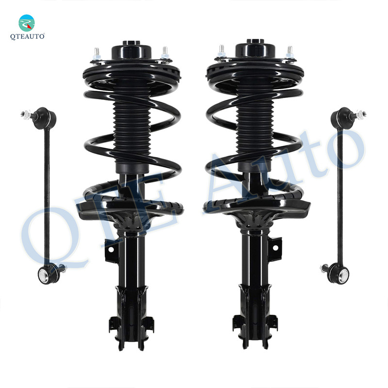 Set of 4 Front Sway Bar Link-Quick Complete Strut-Coil Spring Assembly For 2004-2009 Mitsubishi Galant