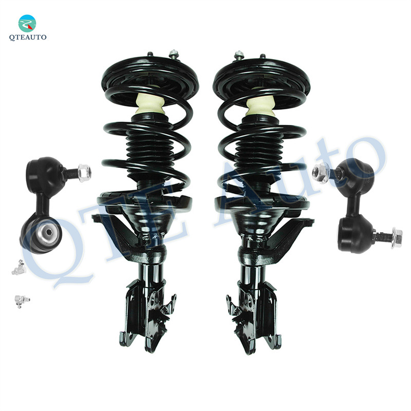 Set of 4 Front Sway Bar Link-Quick Complete Strut-Coil Spring Assembly For 2001-2003 Acura EL