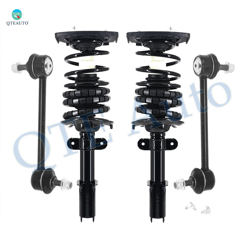 Set of 4 Rear Sway Bar Link-Quick Complete Strut-Coil Spring Assembly For 2000-2003 Chevrolet Impala