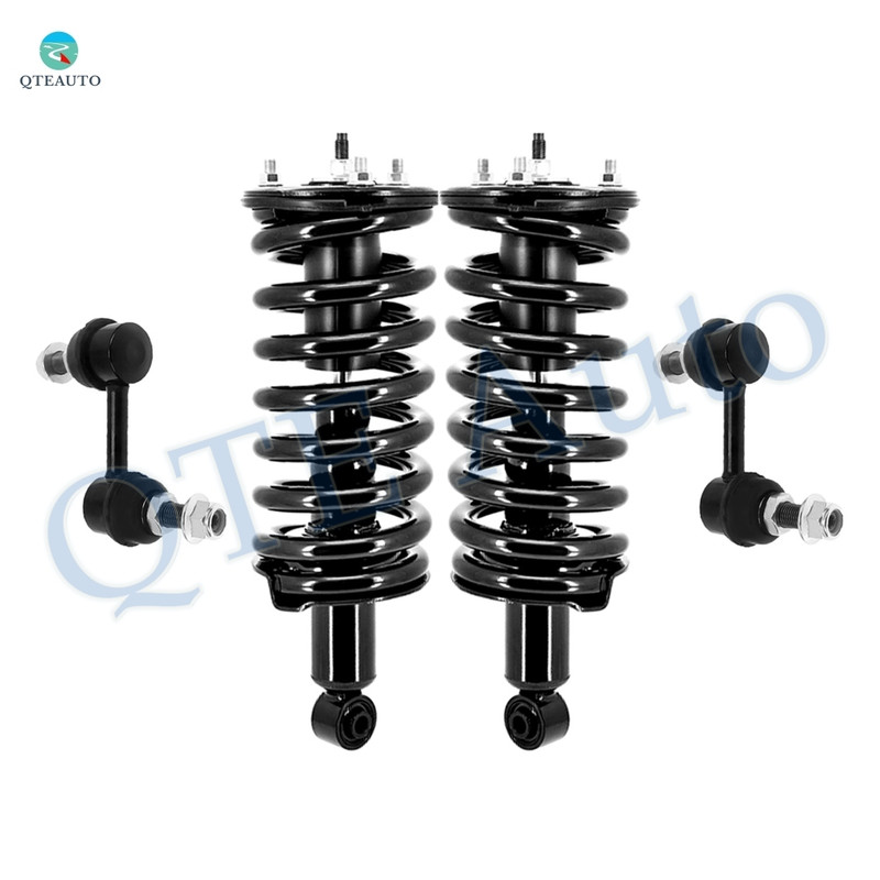 Set of 4 Front Sway Bar Link-Quick Complete Strut-Coil Spring Assembly For 2008-2010 Infiniti QX56