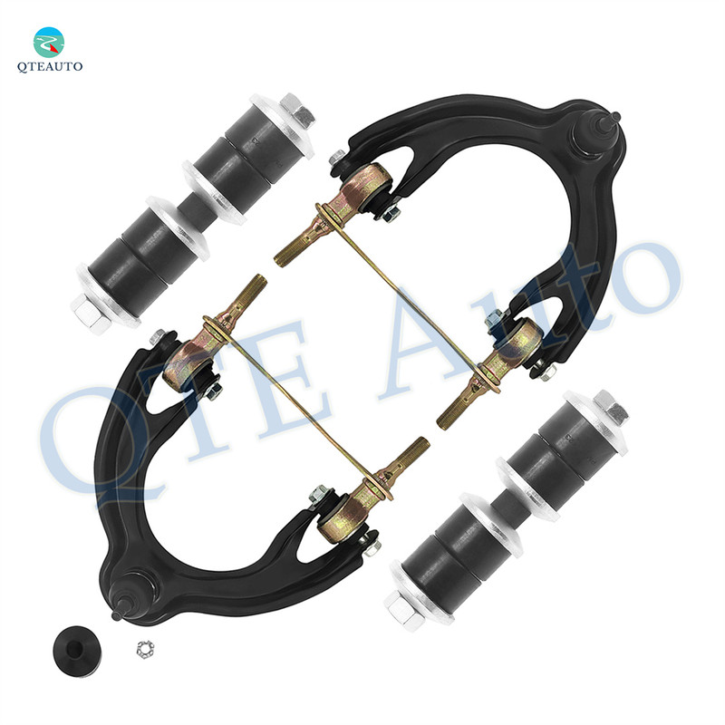 Set of 4 Front Upper Control Arm Ball Joint-Sway Bar Link For 1992-1995 Honda Civic