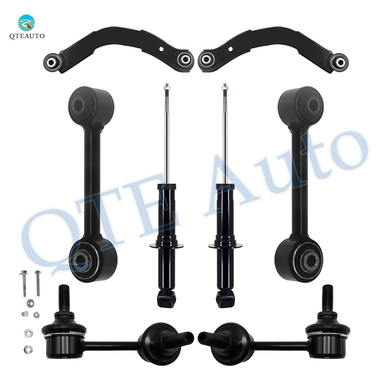 Set of 8 Rear Lower Forward-Upper Control Arm-Sway Bar Link-Suspension Strut Assembly For 2007-2009 Dodge Caliber