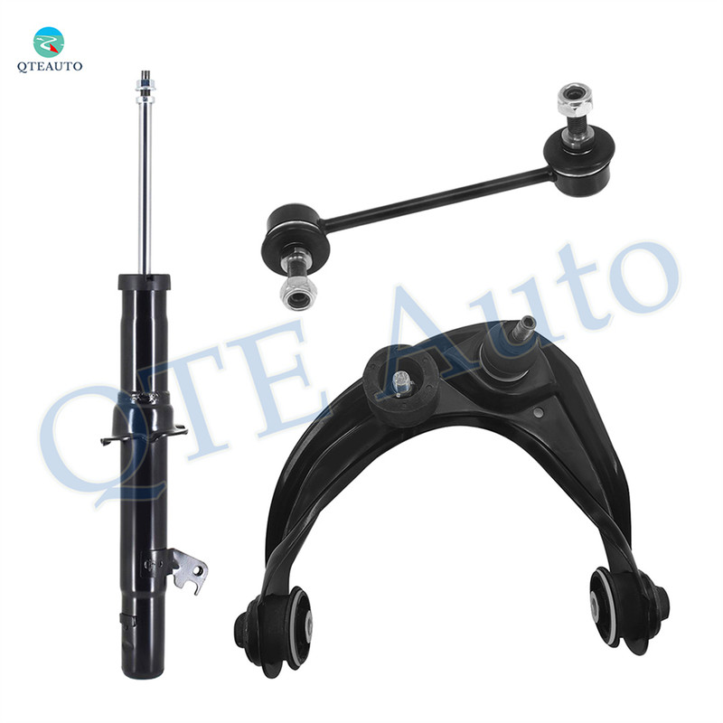 Set of 3 Front Left Upper Control Arm Ball Joint-Sway Bar Link-Suspension Strut Assembly For 2003-2008 Mazda 6