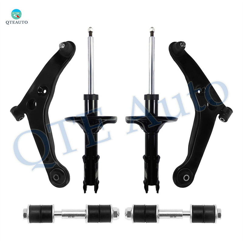 Set of 6 Front Lower Control Arm Ball Joint-Sway Bar Link-Suspension Strut Assembly For 2004 Mitsubishi Lancer