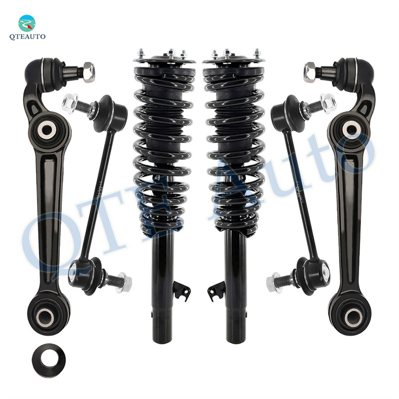 Set of 6 Front Lower Forward Control Arm Ball Joint-Sway Bar Link-Quick Complete Strut-Coil Spring Assembly For 2009 Lincoln MKZ AWD