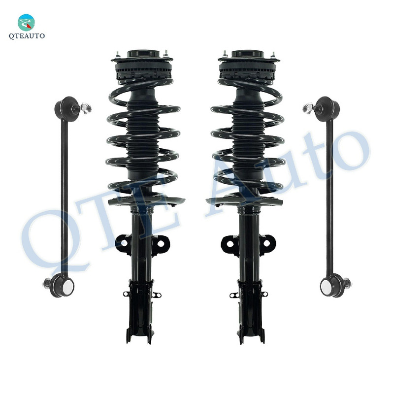 Set of 4 Front Sway Bar Link-Quick Complete Strut-Coil Spring Assembly For 2013-2016 Chrysler Town & Country S