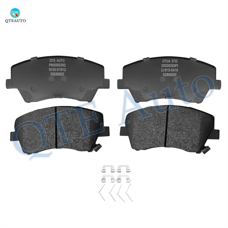 Front Ceramic Brake Pad Kit For 2017-2022 Hyundai Ioniq