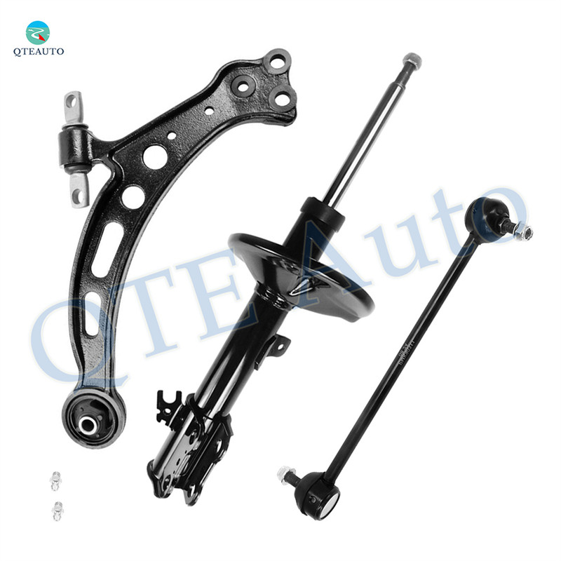 Set of 3 Front Left Lower Control Arm-Sway Bar Link-Suspension Strut Assembly For 1999-2003 Lexus RX300