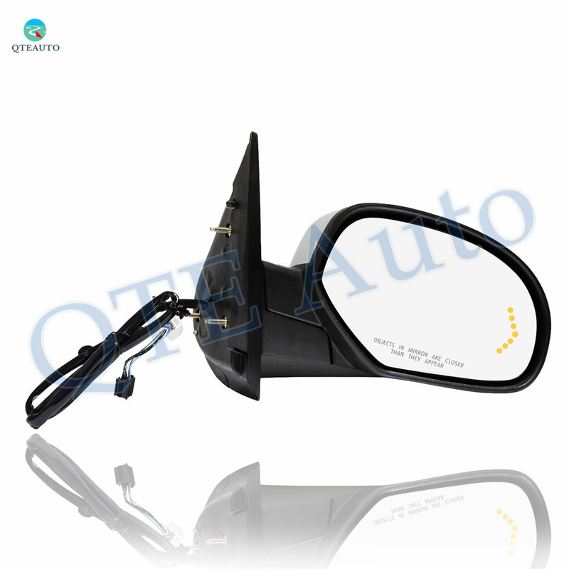 Right Passenger Side Mirror, Chrome For 2007 2008 Chevrolet Suburban 2500 With Signal Light, Memory & Auto-Dimming; Without Blind Spot Monitor