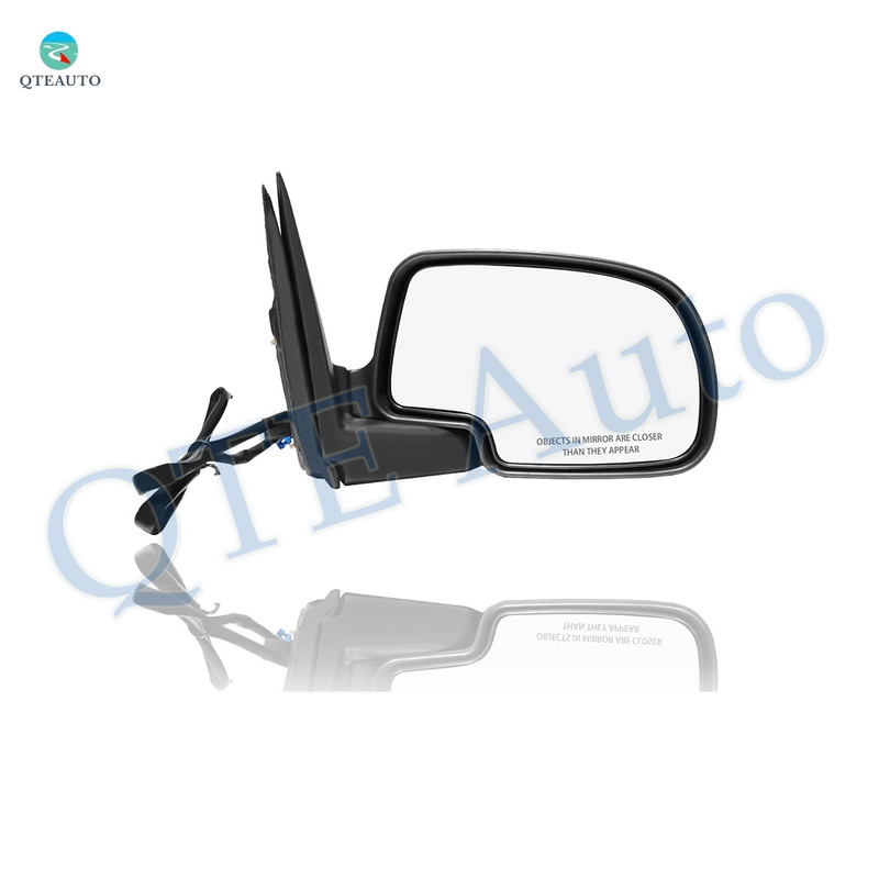Right Passenger Side Mirror, Power Heated Textured Black Manual Folding For 2003-2006 Chevrolet Avalanche 2500 Without Signal Light, Blind Spot Monitor, Memory & Auto-Dimming