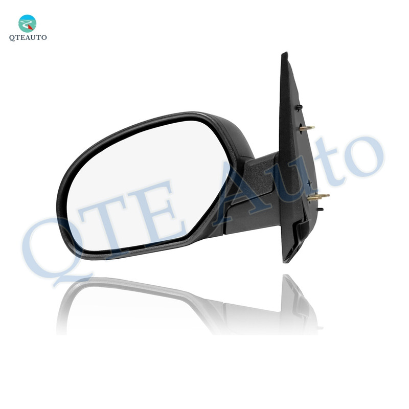 Left Driver Side Mirror, Manual Non-Heated Textured Black Manual Folding For 2007-2013 Chevrolet Silverado 1500 Without Signal Light, Blind Spot Monitor, Memory & Auto-Dimming