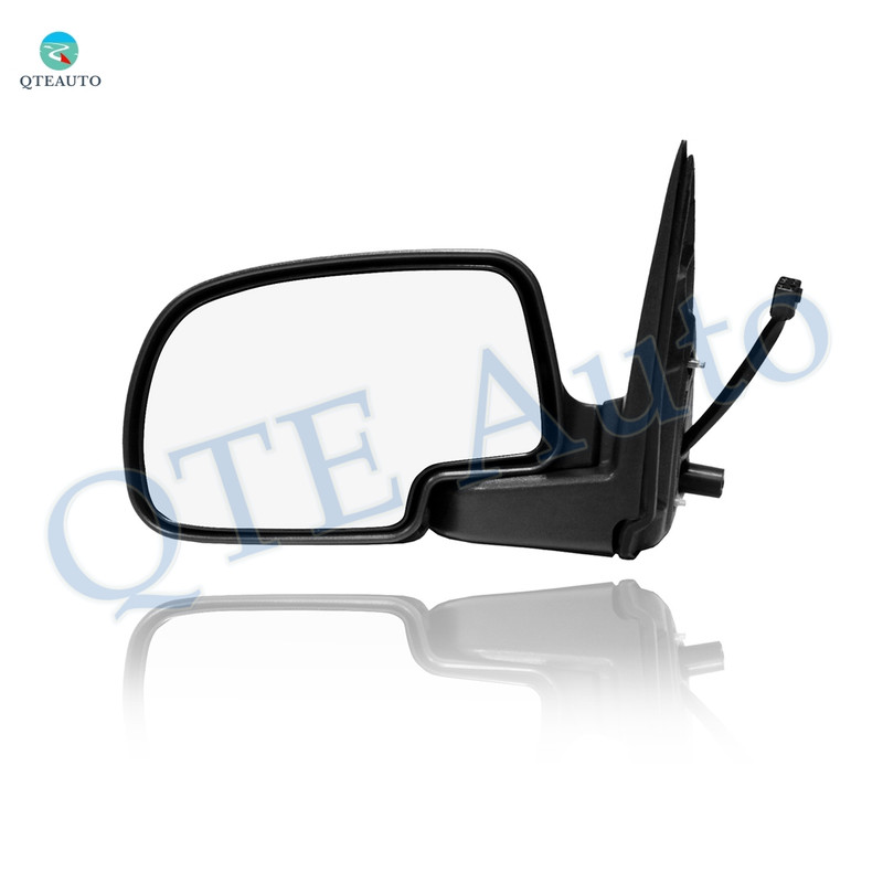 Left Driver Side Mirror, Black Manual Folding For 2000-2005 Chevrolet Suburban 2500
