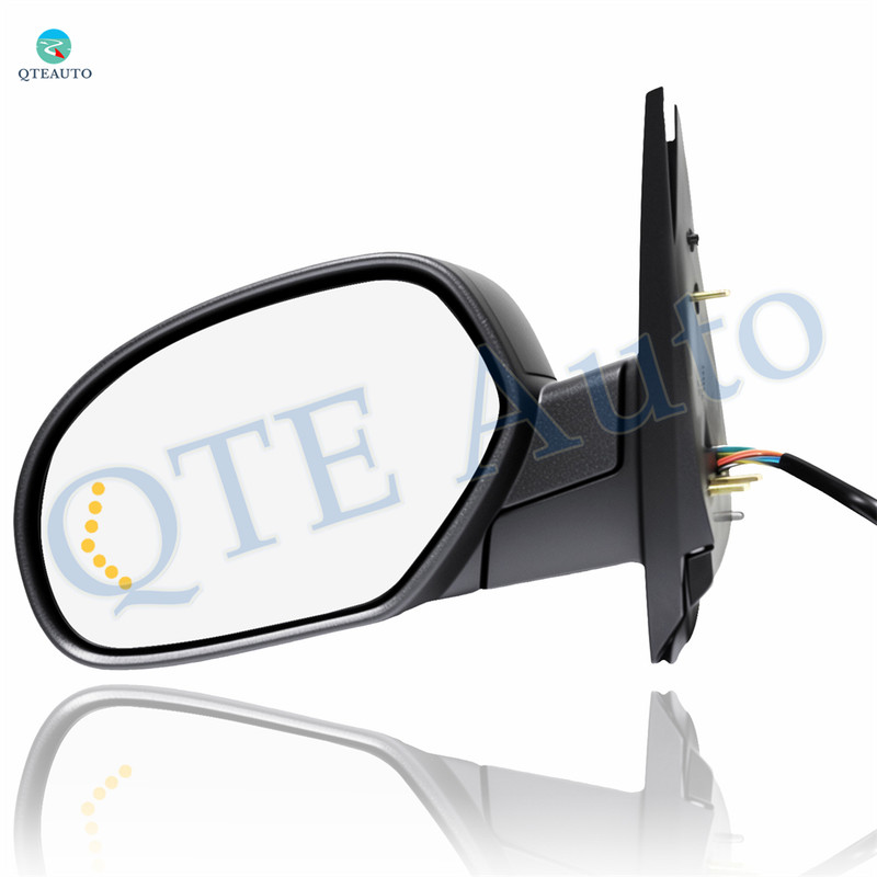 Left Driver Side Mirror, Power Adjust Heated Manual Folding For 2007-2014 Chevrolet Suburban 1500 With Signal Light; Without Blind Spot Monitor, Memory & Auto-Dimming