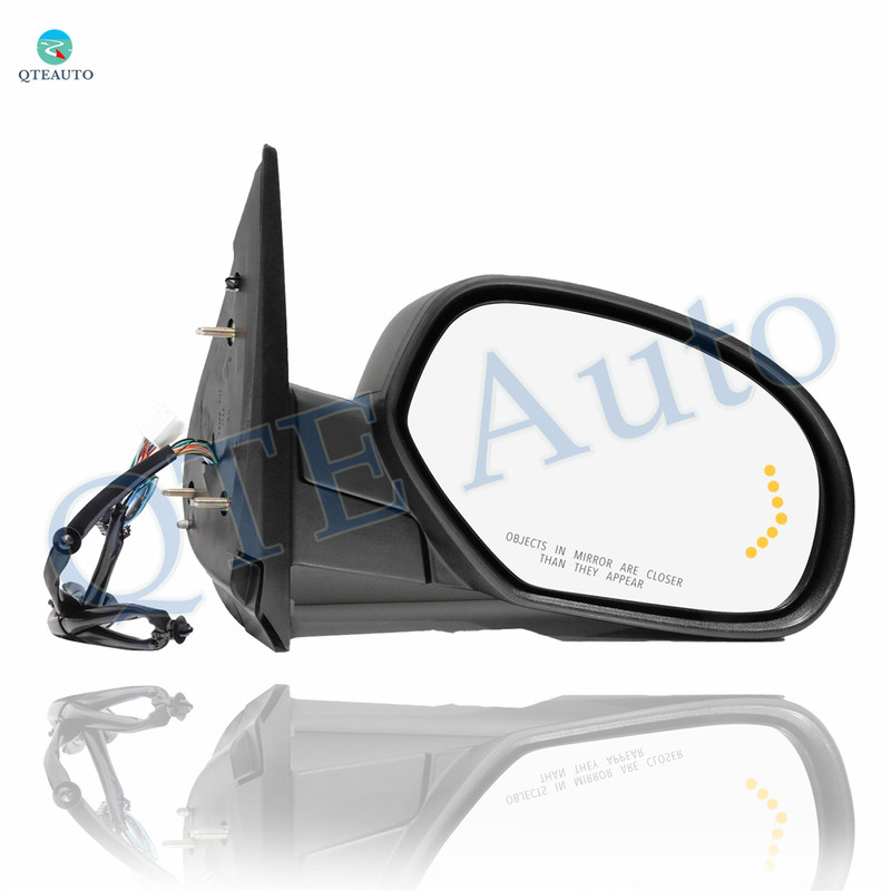 Right Passenger Side Mirror, Power Adjust Heated Manual Folding For 2007-2014 Chevrolet Tahoe With Signal Light; Without Blind Spot Monitor, Memory & Auto-Dimming