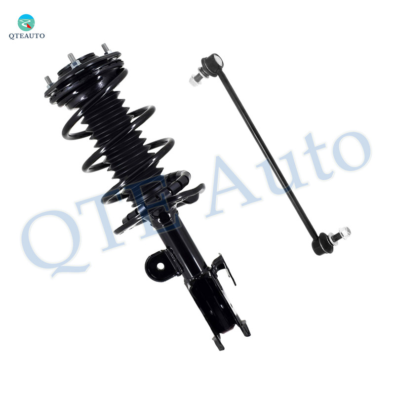 Front Left Sway Bar Link-Quick Complete Strut-Coil Spring Assembly For 2010-2015 Toyota Prius