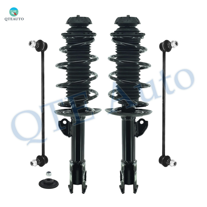 Set of 4 Front Sway Bar Link-Quick Complete Strut-Coil Spring Assembly For 2011-2014 Scion XD