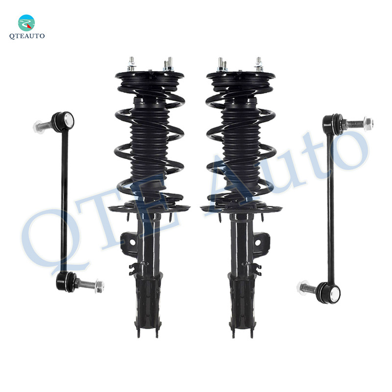 Set of 4 Front Sway Bar Link-Quick Complete Strut-Coil Spring Assembly For 2013-2017 Ford Taurus