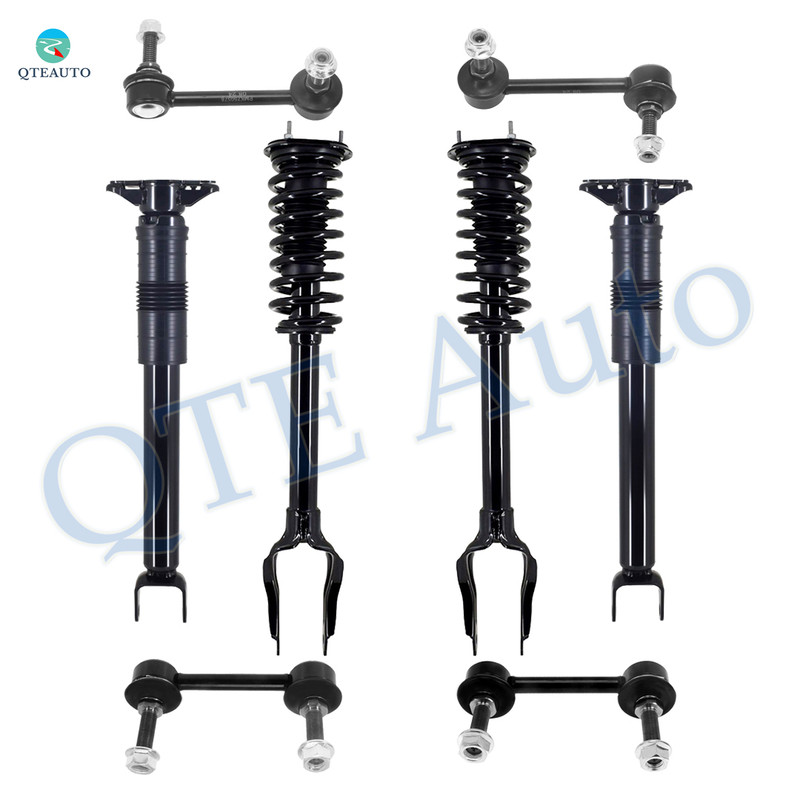 Set of 8 Front Sway Bar Link-Quick Complete Strut-Coil Spring Assembly-Rear Sway Bar Link-Complete Shock Absorber Kit For 2011-2015 Dodge Durango