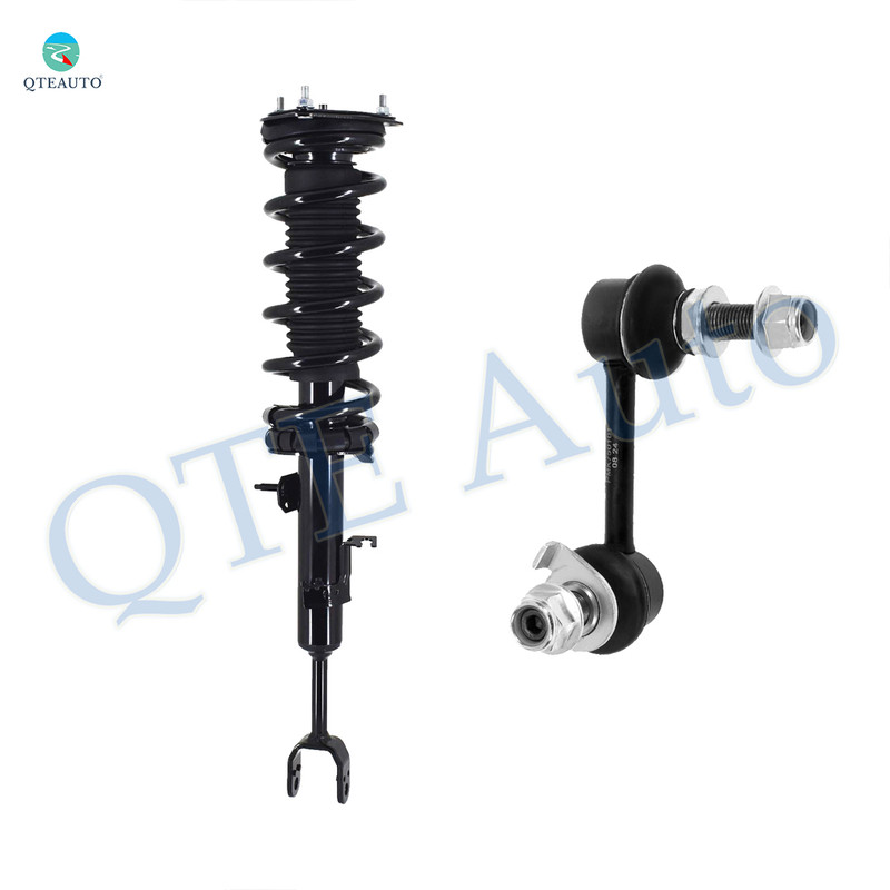 Front Left Sway Bar Link-Quick Complete Strut-Coil Spring Assembly For 2003-2007 Infiniti G35
