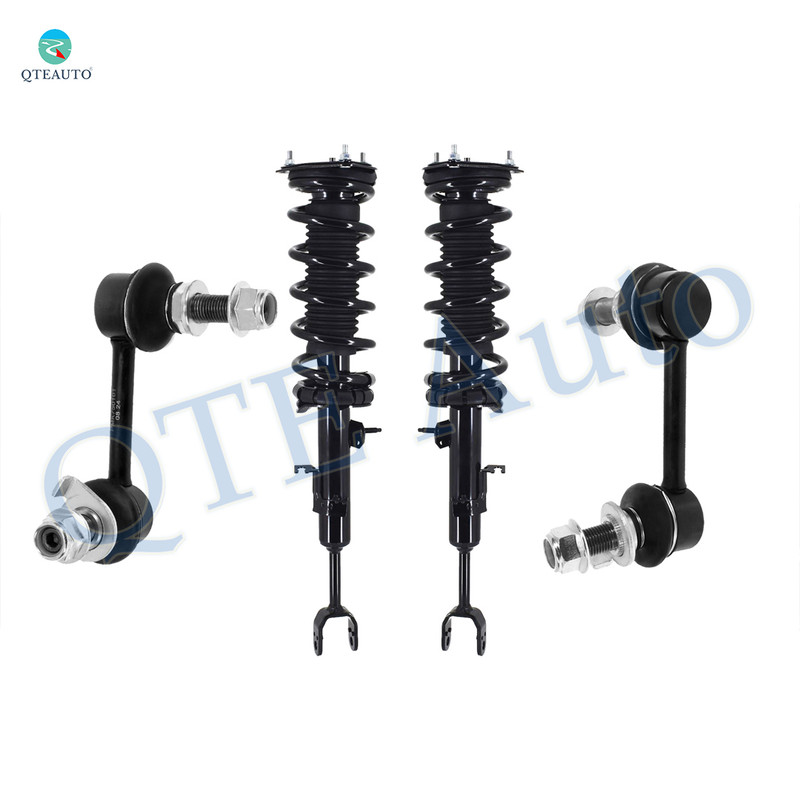 Set of 4 Front Sway Bar Link-Quick Complete Strut-Coil Spring Assembly For 2003-2007 Infiniti G35