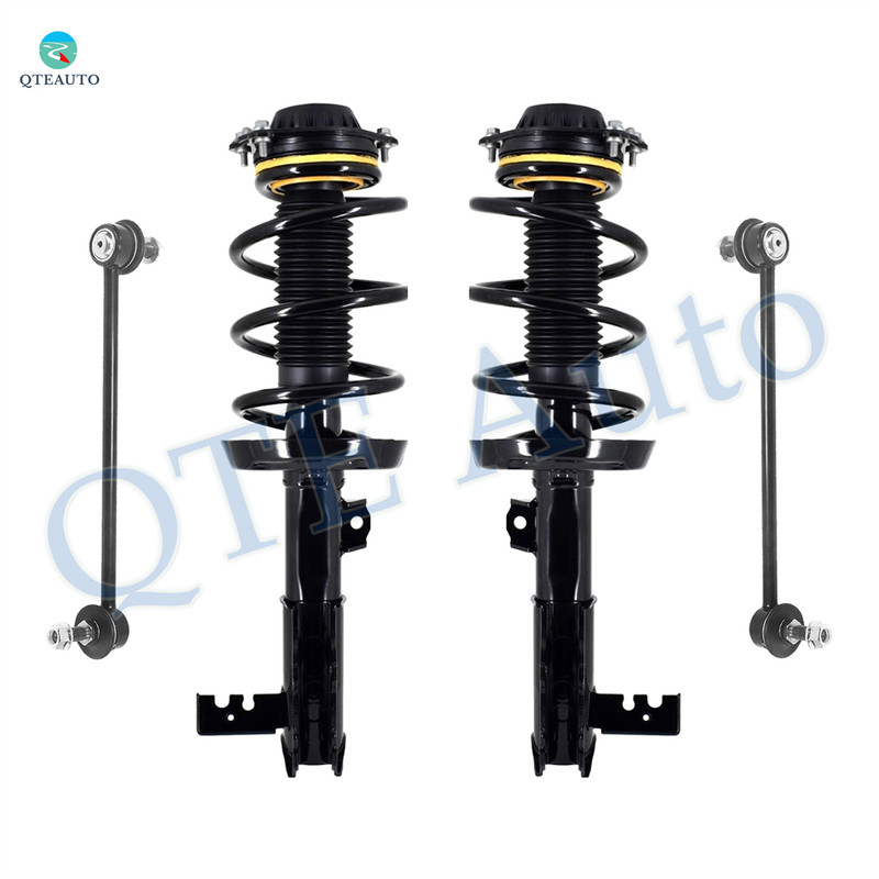 Set of 4 Front Sway Bar Link-Quick Complete Strut-Coil Spring Assembly For 2018-2020 GMC Terrain