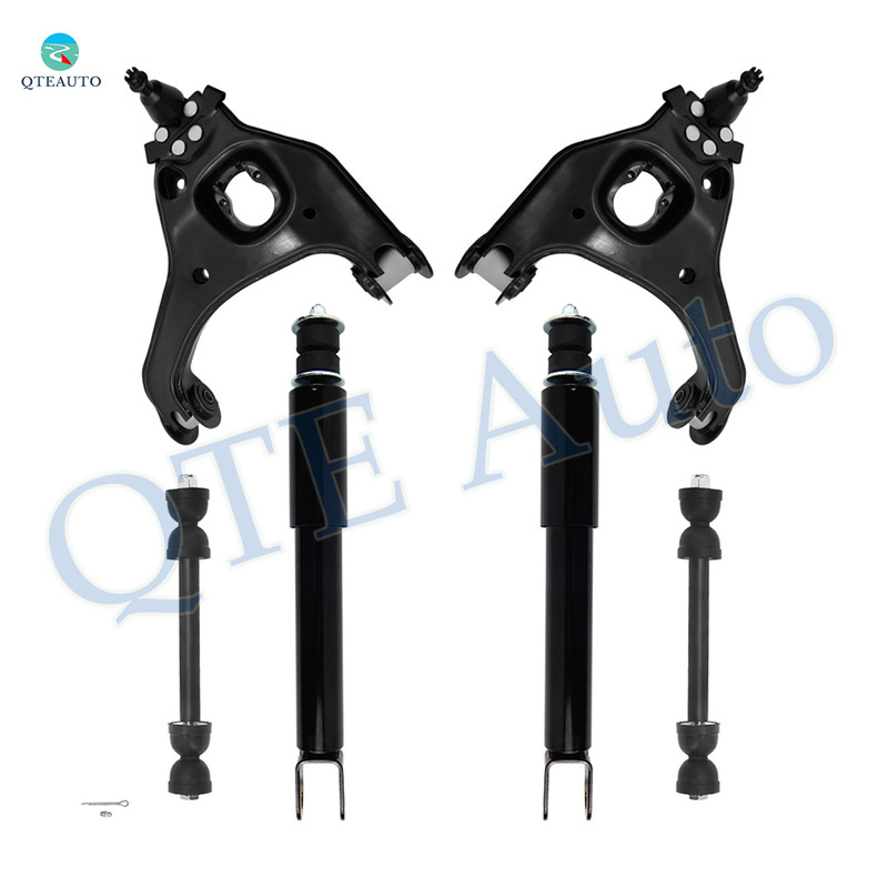 Set of 6 Front Upper Control Arm Ball Joint-Sway Bar Link-Shock Absorber For 2007 Chevrolet Silverado 1500 Classic High Performance Monotube Upgrade