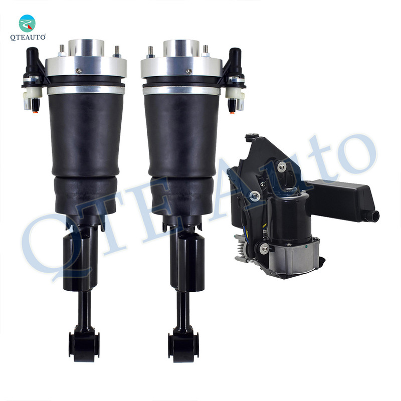 Set of 3 Air Suspension Compressor Pump-Front Air Suspension Spring Strut For 2003-2006 Lincoln Navigator