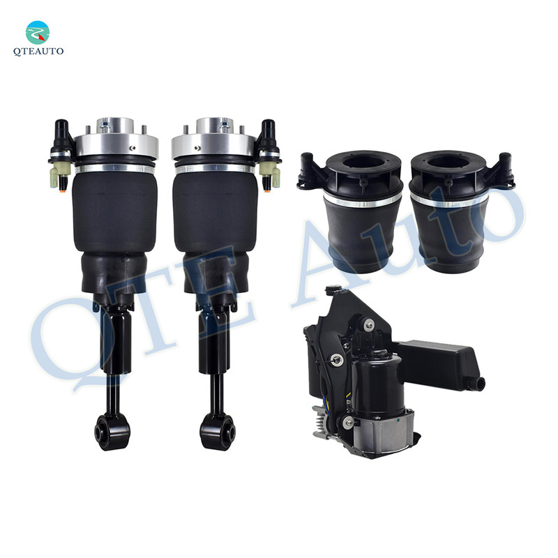 Full Set Air Suspension Compressor Pump-Front Air Suspension Spring Strut-Rear Air Suspension Spring Bag For 2003-2006 Lincoln Navigator