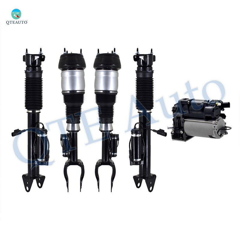 Full Set Air Suspension Compressor Pump-Front Air Airmatic Suspension Spring Strut-Rear Air Airmatic Suspension Shock For 2013-2016 Mercedes-Benz GL63 AMG