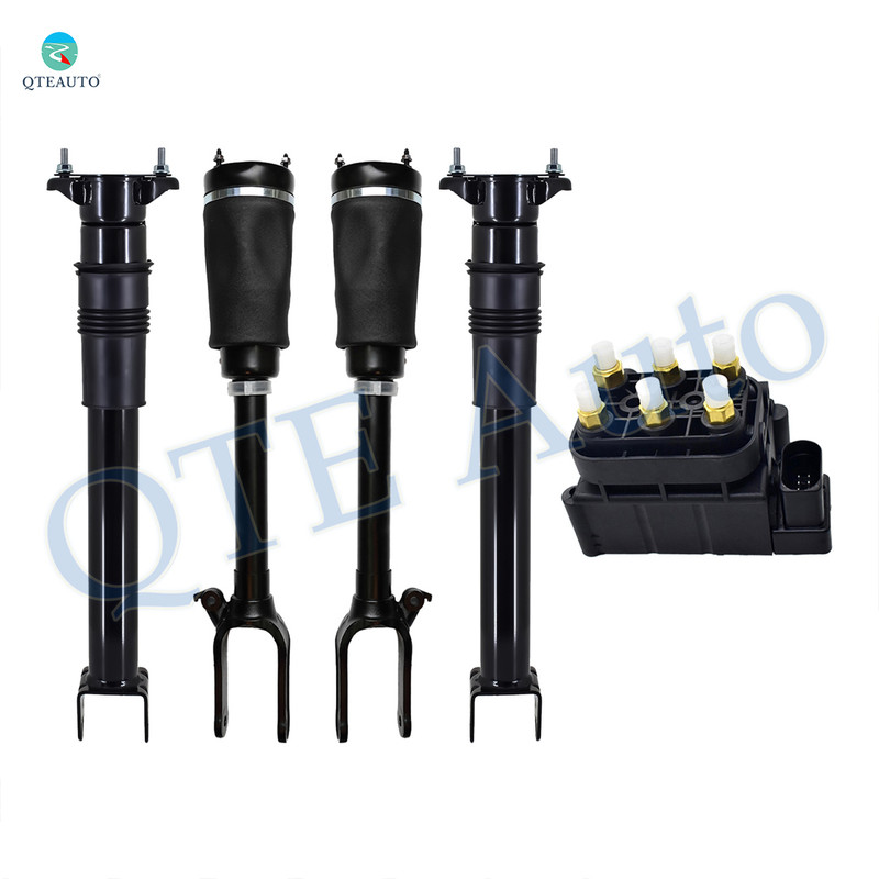 Full Set Air Suspension Solenoid Valve Block-Front Air Suspension Spring Strut-Rear Air Shock Absorber For 2010 2011 Mercedes-Benz ML450