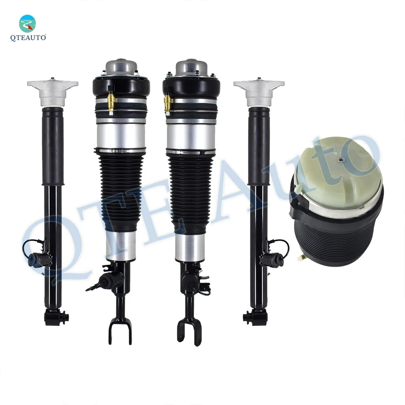Full Set Front Air Suspension Spring Strut-Rear Air Shock Absorber-Air Suspension Spring Bag For 2007-2011 Audi S6