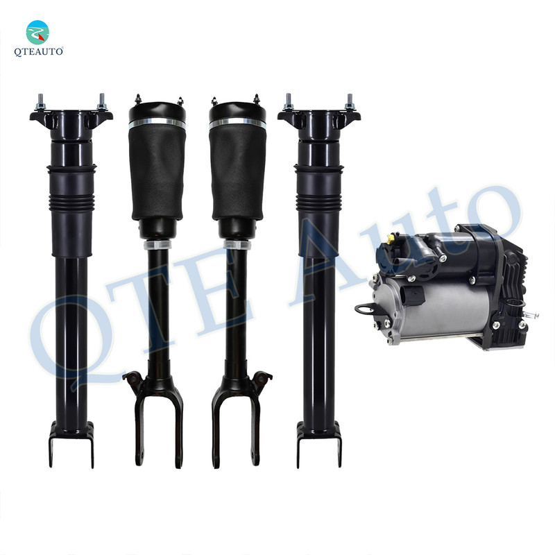 Full Set Air Suspension Compressor Pump-Front Air Suspension Spring Strut-Rear Air Shock Absorber For 2010 2011 Mercedes-Benz ML450