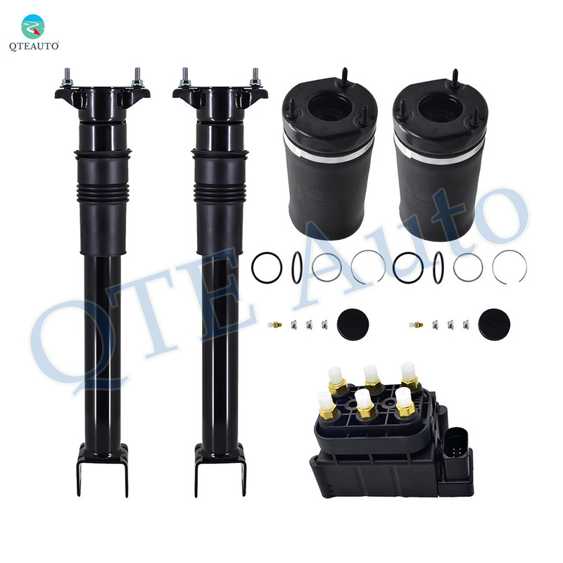 Full Set Air Suspension Solenoid Valve Block-Front Air Suspension Spring Bag-Rear Air Shock Absorber For 2008-2011 Mercedes-Benz ML550